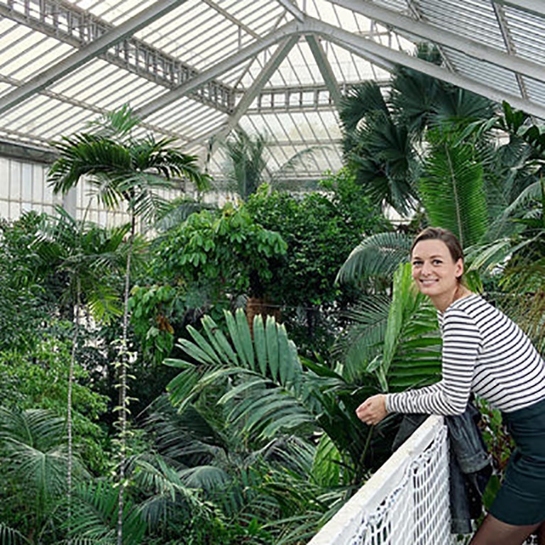Sofie in de Plantentuin van Meise