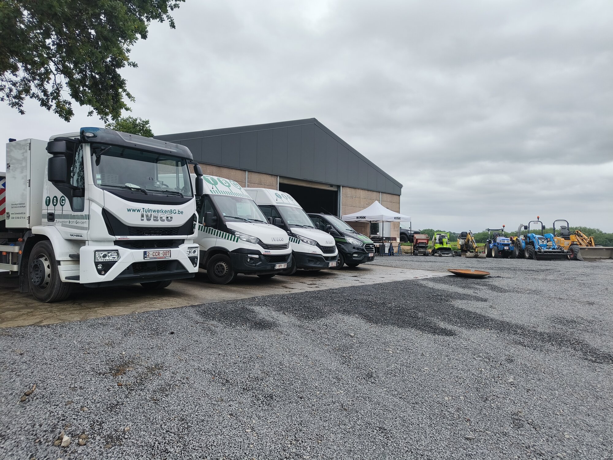 het wagen en machinepark