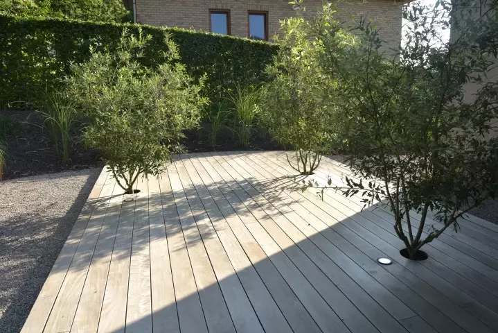 Tuin met verschillende niveaus - Tuinaannemer.be