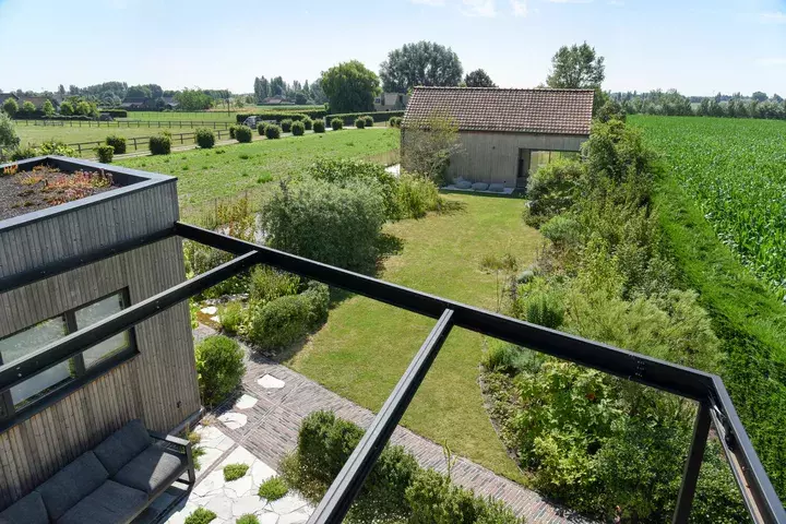 Natuurlijke tuin met bloemenweide - Tuinaannemer.be