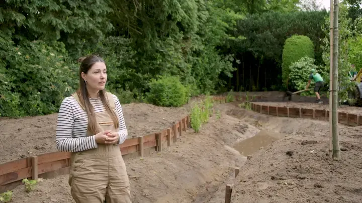 Wadi aanleggen in een natte tuin - Tuinaannemer.be