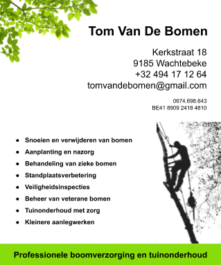 Tom Van De Bomen