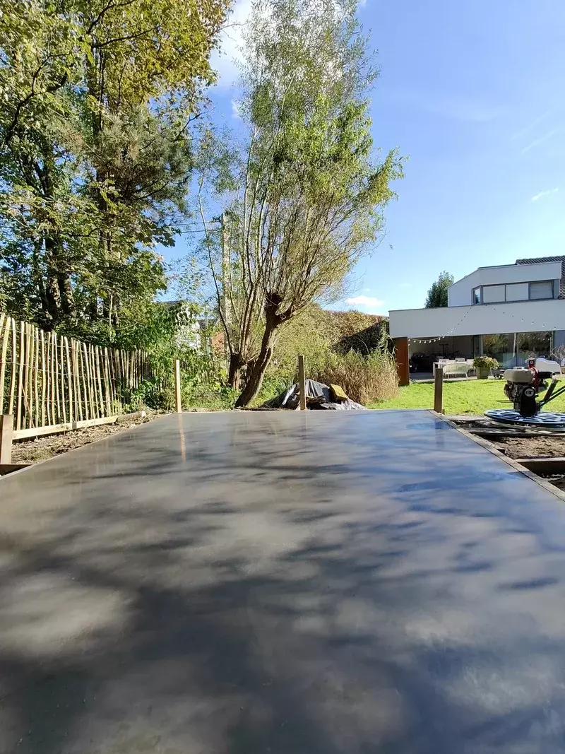 Fundering gepolierde beton
