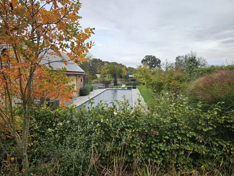 Zwembad en bijgebouw