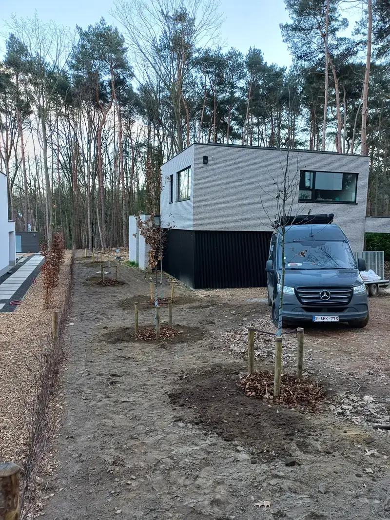 Heraanplant: 15 bomen, na de bouw