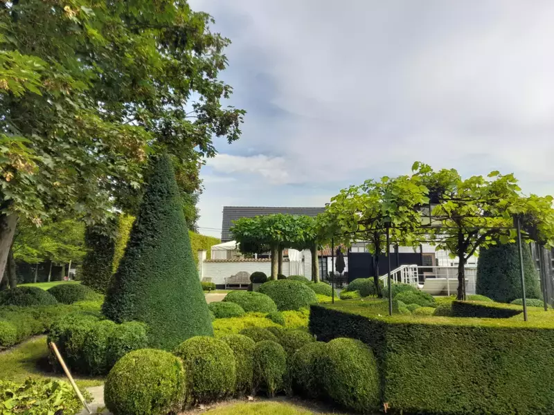 Vormsnoei in een klassieke tuin