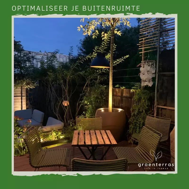 Groenterras verlichting