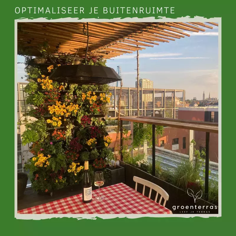 Groenterras verticale tuin