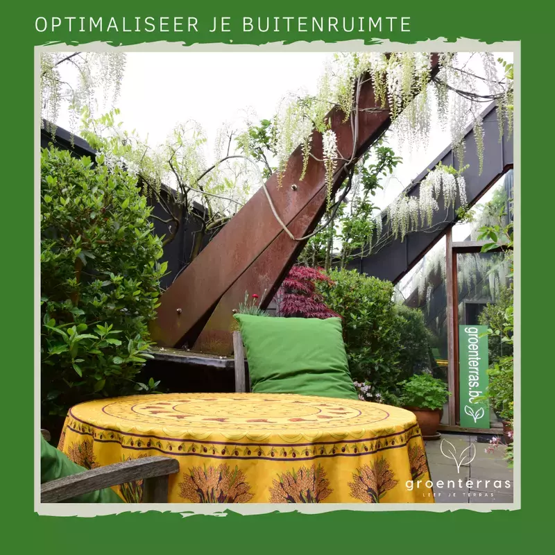 Groenterras inpandig terras