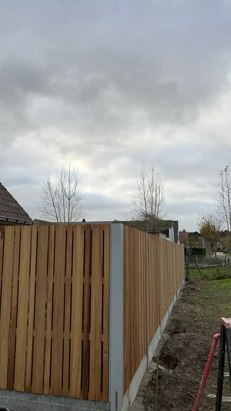 Afsluiting in hardhout