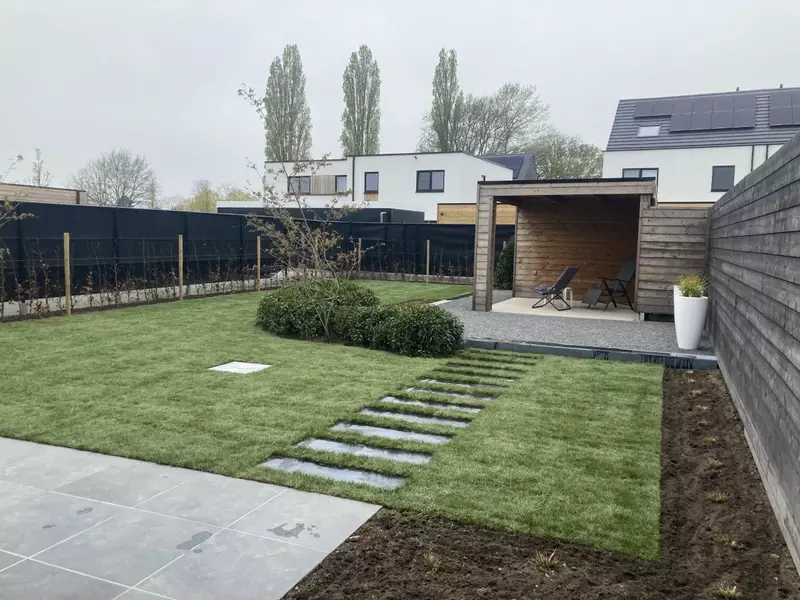 Aanleg achtertuin 