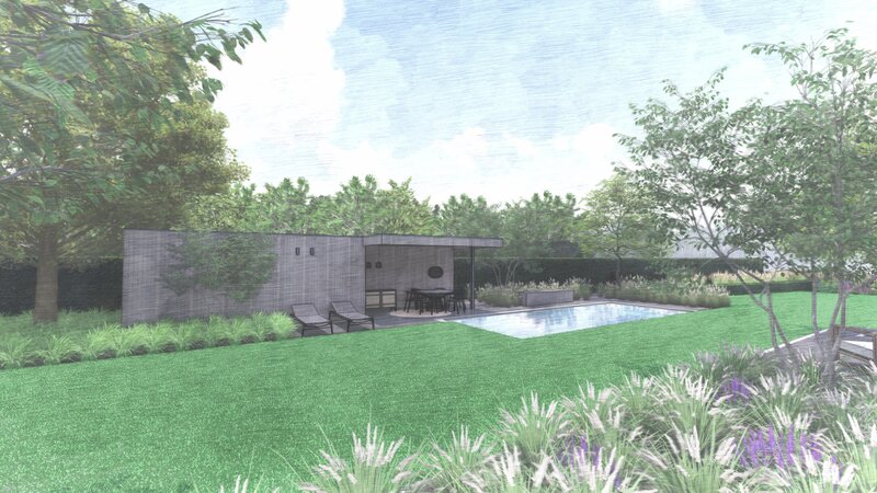 Zwembad en pool house ontwerp