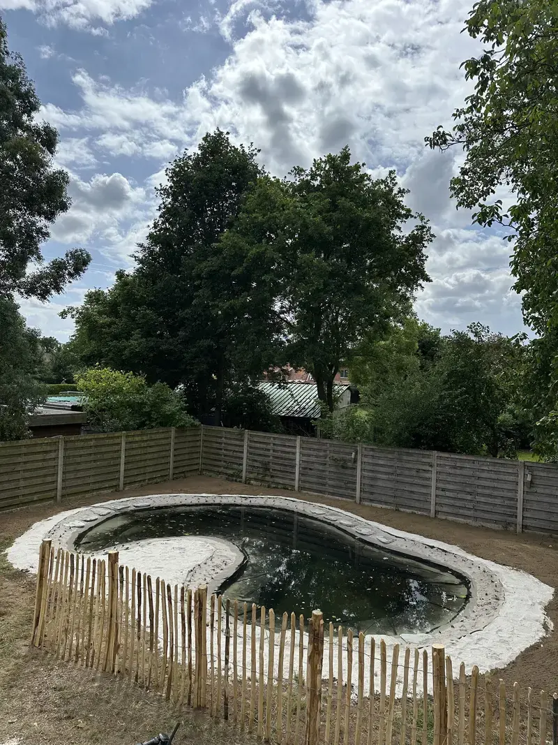 aanleg vijver 