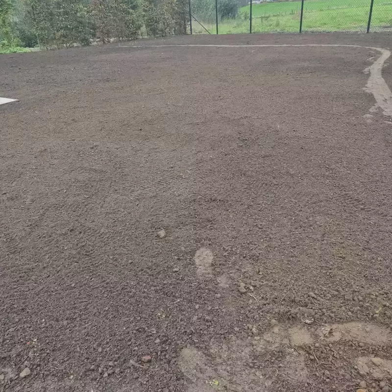 Klaar om gras in te zaaien