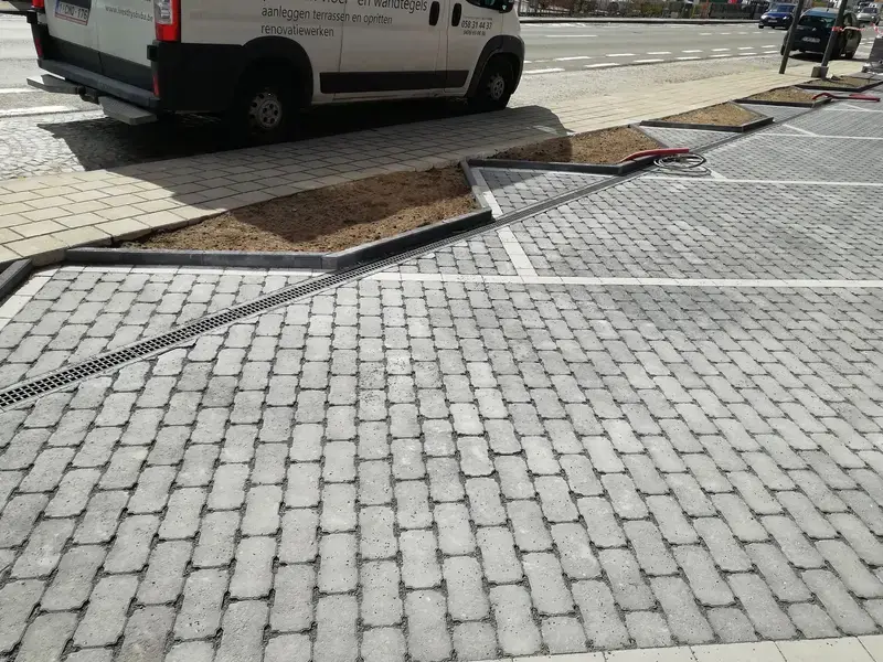 aanleg waterdoorlatende verharding 