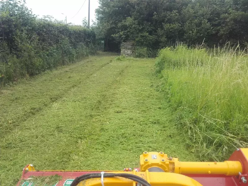 voor al uw klepelmaaiwerken van bouwgronden , braakliggende terreinen kan u bij ons terecht 🚜