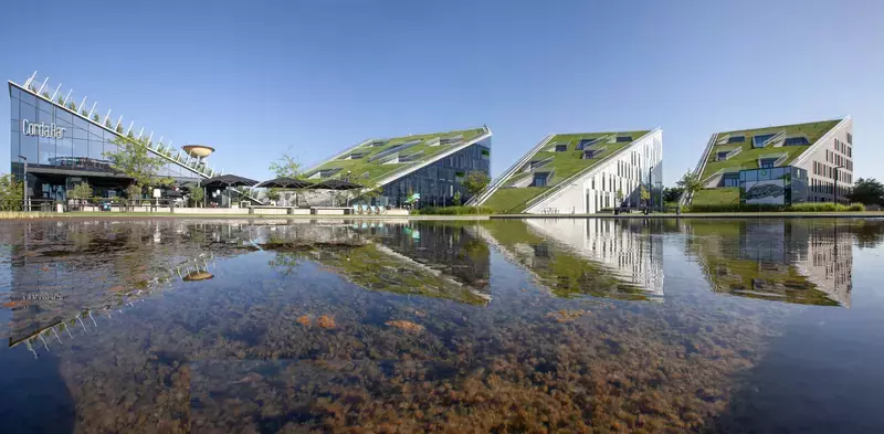 Bedrijfscampus in het groen