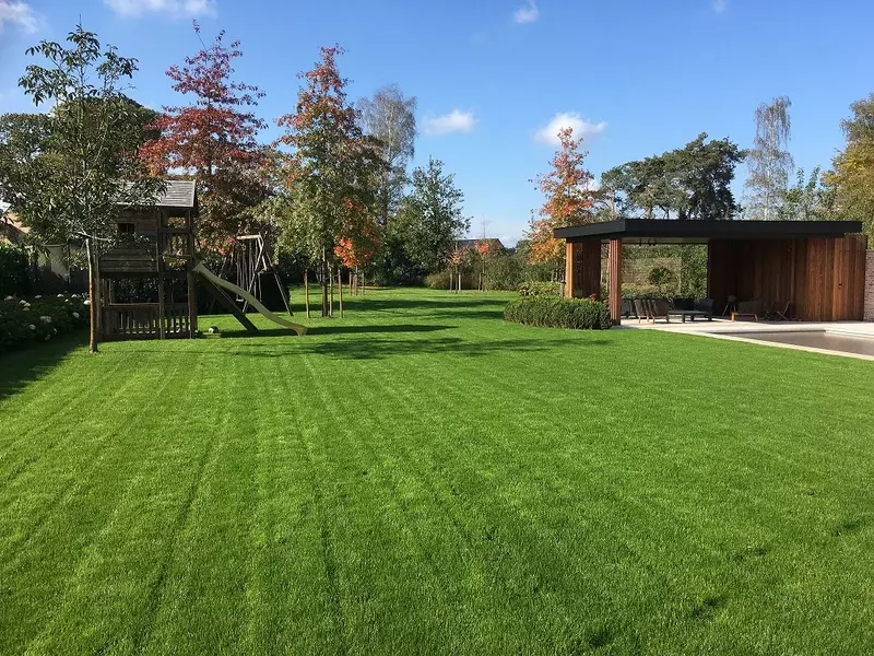 totaal aanleg van grondwerken tot aanleg verharding en zeker het toetje voor een perfect afgewerkte tuin de gazon.