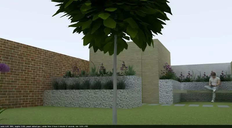 Voorbeeld tuinontwerp